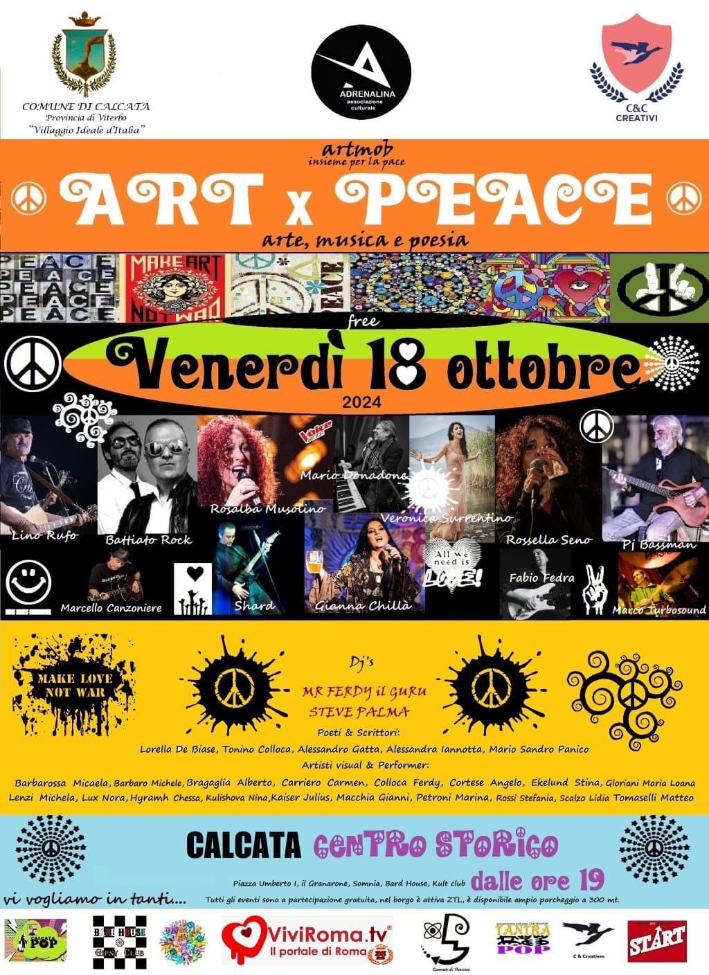 Art x Peace. Arte, musica e poesia